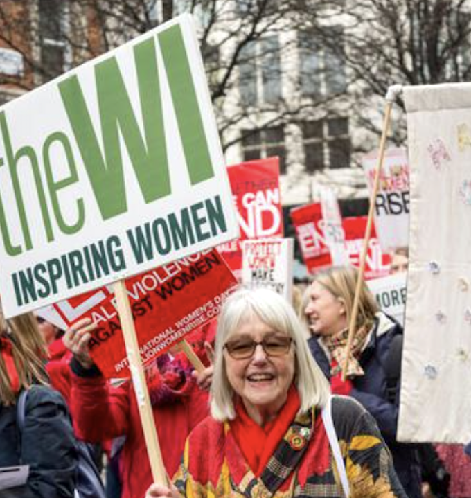 Women at a Women’s Institute campaign
